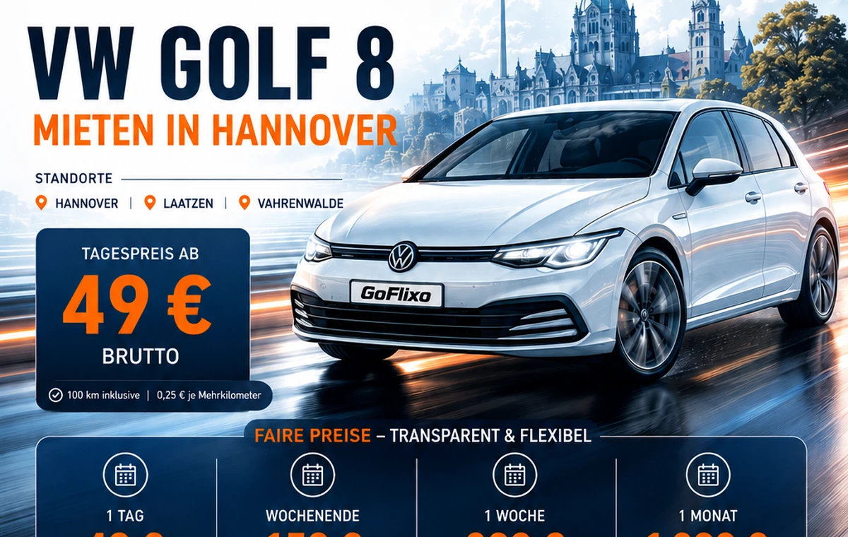 GoFlixo digitale Autovermietung und Buchungsoberfläche